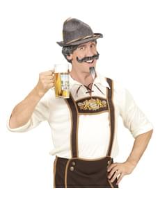 Man's Wig with Greying Moustache and Goatee