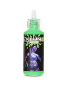 Maquillage vert fluorescent