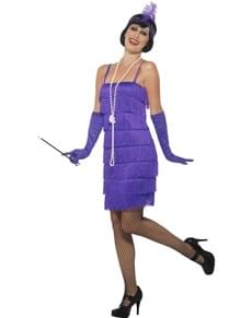 Woman's Purple 1920's Costume