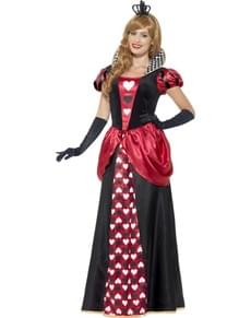 Costume da Sua Maestà di Cuori per donna