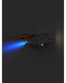 Lampada da muro 3D Millennium Falcon Star Wars