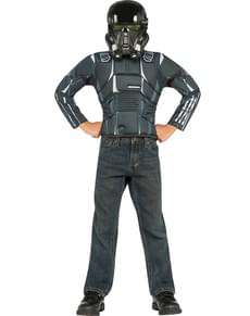 Kit de déguisement Death Trooper Star Wars Rogue One musclé pour enfant (boîte vitrine)