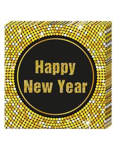 Set of 20 Happy New Year Napkins