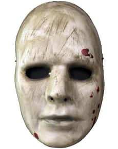 Blutige Wahnsinnigen Maske weiß für Erwachsene