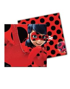 Set de 20 servilletas Las aventuras de Ladybug