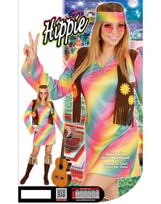 Woman's Rainbow Hippy Costume