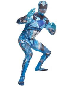 Déguisement de Power Ranger blue Movie Morphsuits adulte