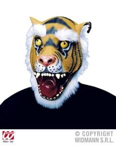 Maschera da tigre pelosa per adulto