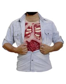 Zombie latex bryst til voksne