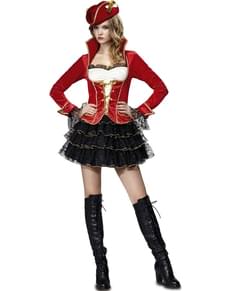 Sofistikeret pirat kvinde kostume til kvinder