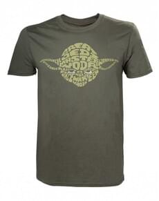 Men's Letters Design Yoda Star Wars T-Shirt