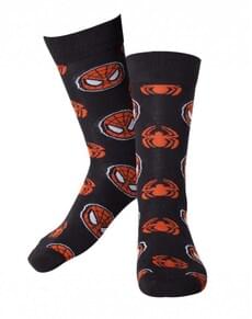 Spider Man Maske og Logo Sokker for Menn