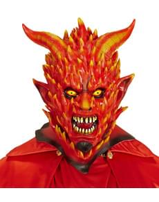 Maske Teufel in Flammen für Erwachsene