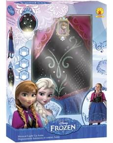 Disfraz de Anna Frozen con luz y música en caja para niña