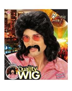 Perruque et moustache années 70